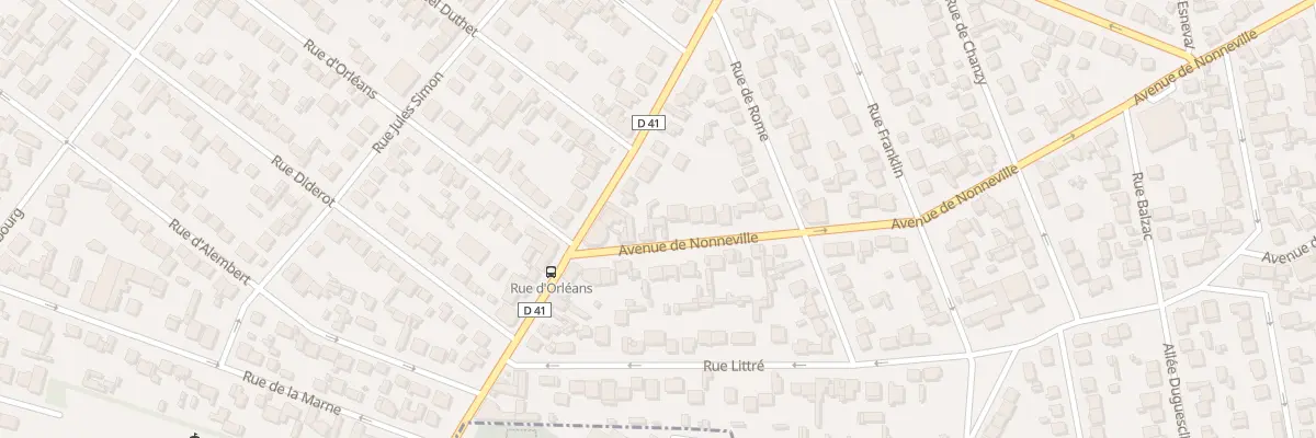 Plan du 228B Av de Nonneville à Aulnay-sous-Bois
