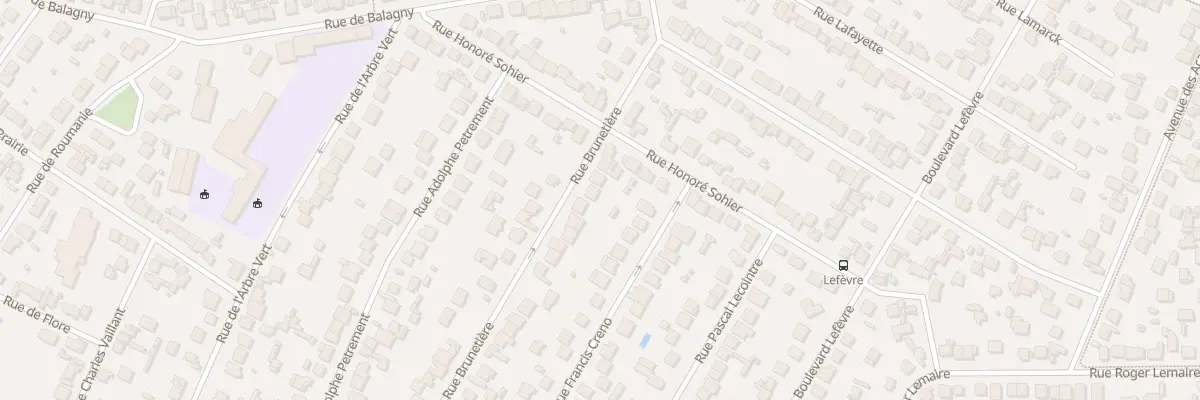 Plan du 88 Rue Brunetière à Aulnay-sous-Bois