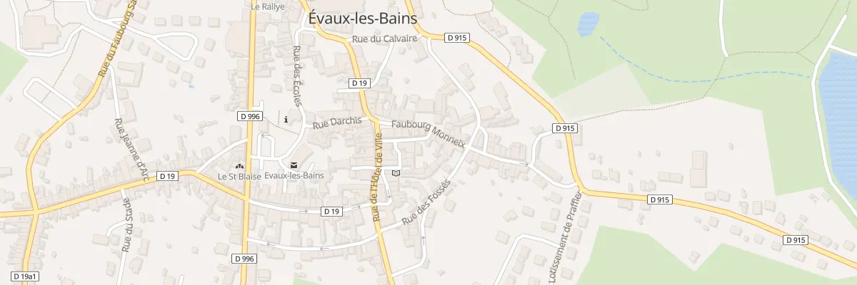 Plan du 5 Rue de l’Hôpital à Évaux-les-Bains