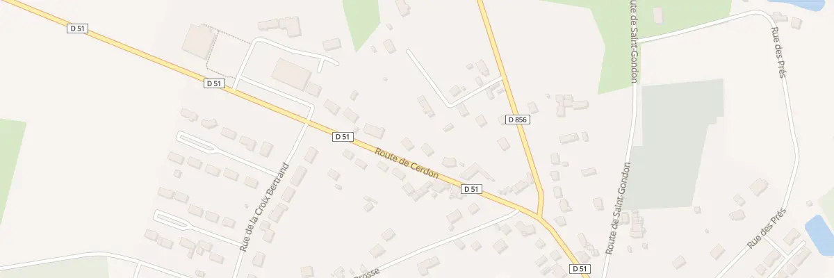 Plan du 26 Rte de Cerdon à Coullons