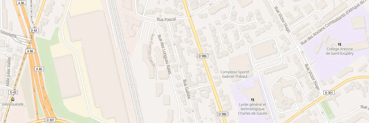 Plan du 31 Rue Galilée à Rosny-sous-Bois