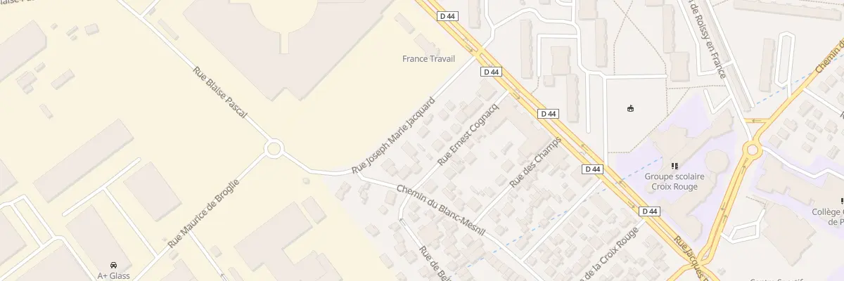 Plan du 16 Rue Ernest Cognacq à Aulnay-sous-Bois