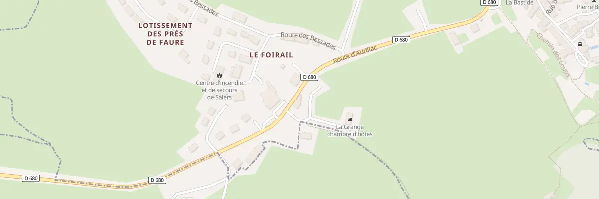 Plan du 5002 Les Pres de Faure à Salers