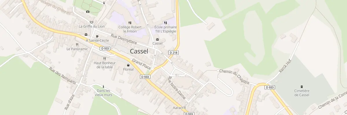 Plan du 1 Rue Notre Dame à Cassel