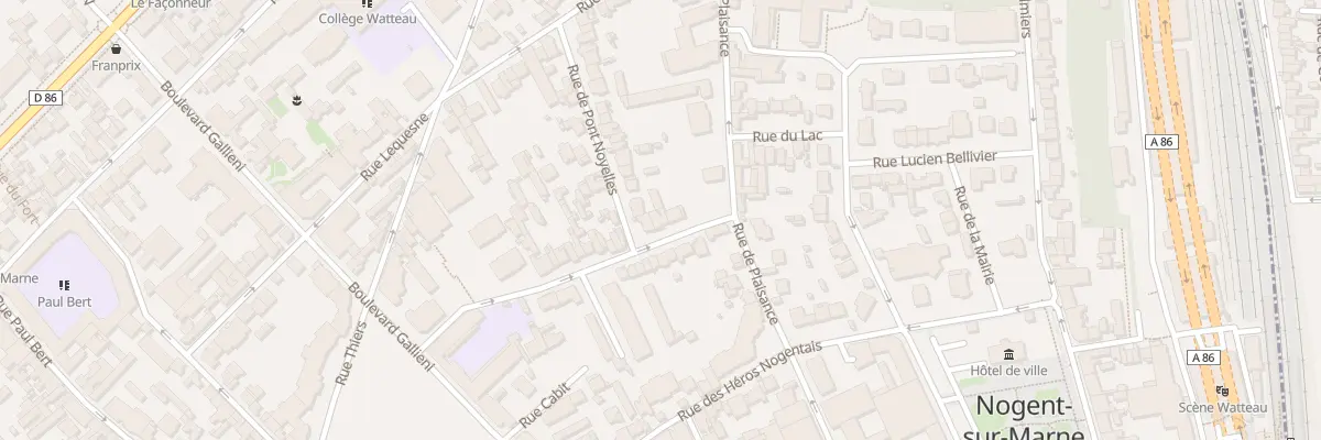Plan du 51 Rue des Clamarts à Nogent-sur-Marne