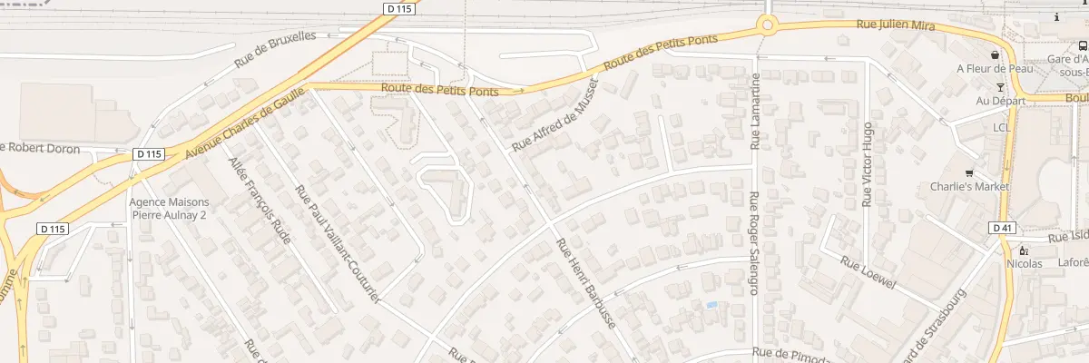 Plan du 44B Rue Henri Barbusse à Aulnay-sous-Bois