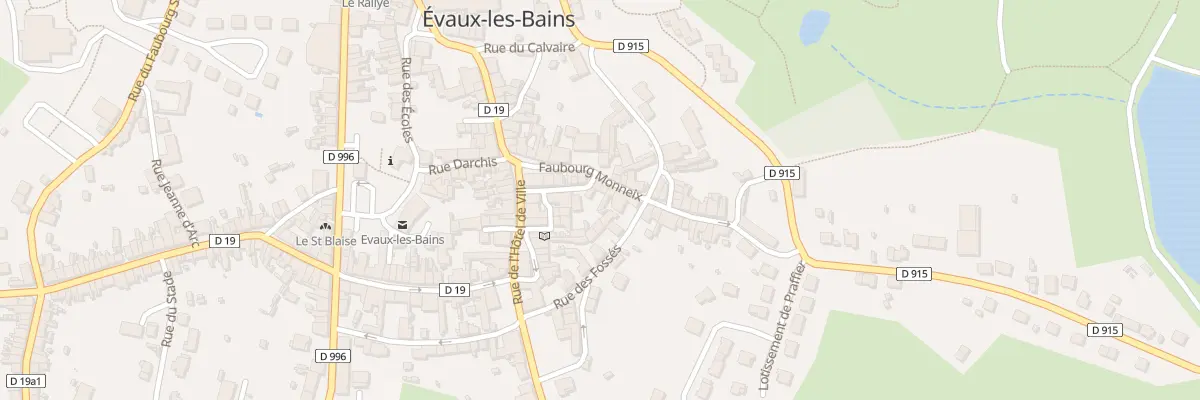 Plan du 14 Fg Monneix à Évaux-les-Bains