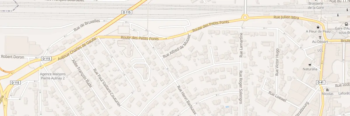 Plan du 5 Rue Alfred de Musset à Aulnay-sous-Bois