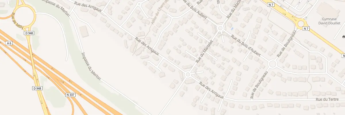 Plan du 38 Rue des Arrigaux au Coudray-Montceaux