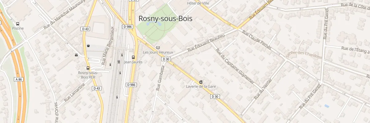 Plan du 17 Rue du Gen Leclerc à Rosny-sous-Bois