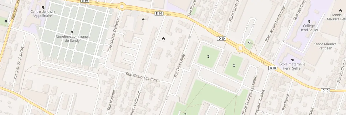 Plan du 43 Rue Henri Alpy à Bondy
