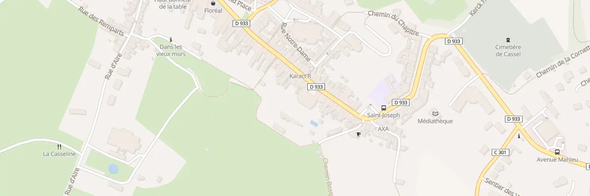 Plan du 30 Rue du Mal Foch à Cassel