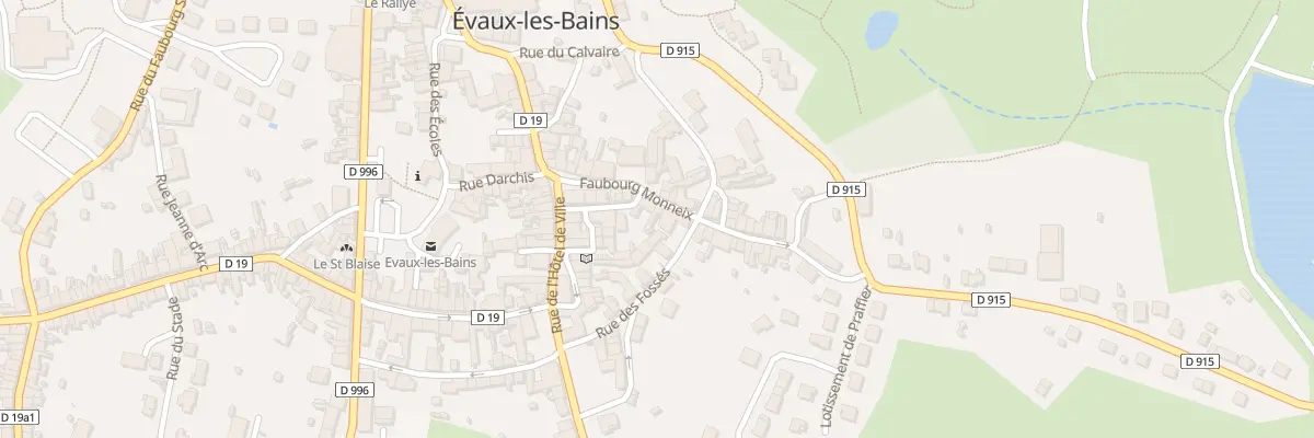 Plan du 16 Fg Monneix à Évaux-les-Bains