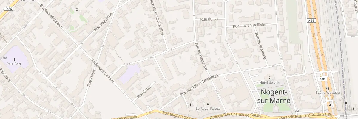 Plan du 16 Rue des Clamarts à Nogent-sur-Marne