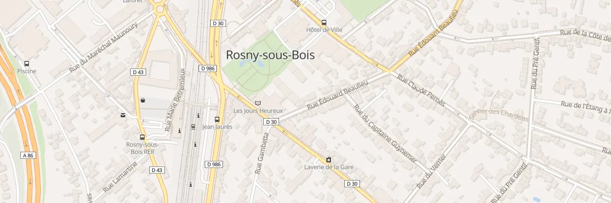 Plan du 5B Rue Edouard Beaulieu à Rosny-sous-Bois