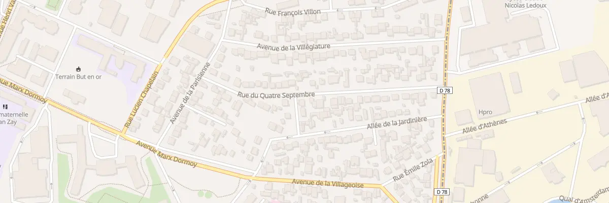 Plan du 20 Rue du Quatre Septembre à Bondy