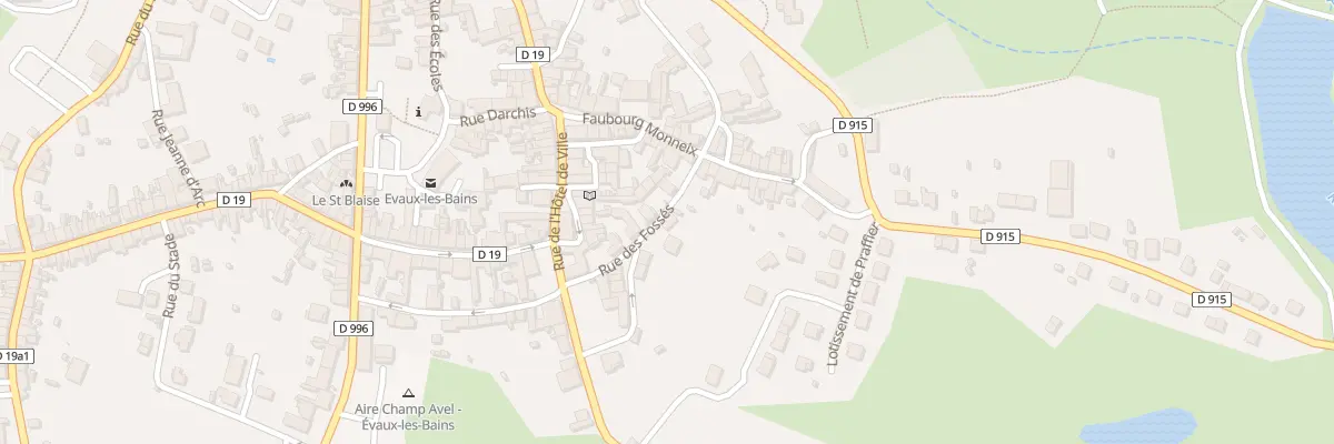 Plan du 25B Rue des Fossés à Évaux-les-Bains