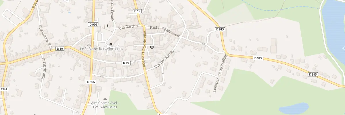 Plan du 25A Rue des Fossés à Évaux-les-Bains