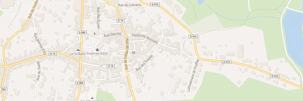 Plan du 18 Rue des Fossés à Évaux-les-Bains