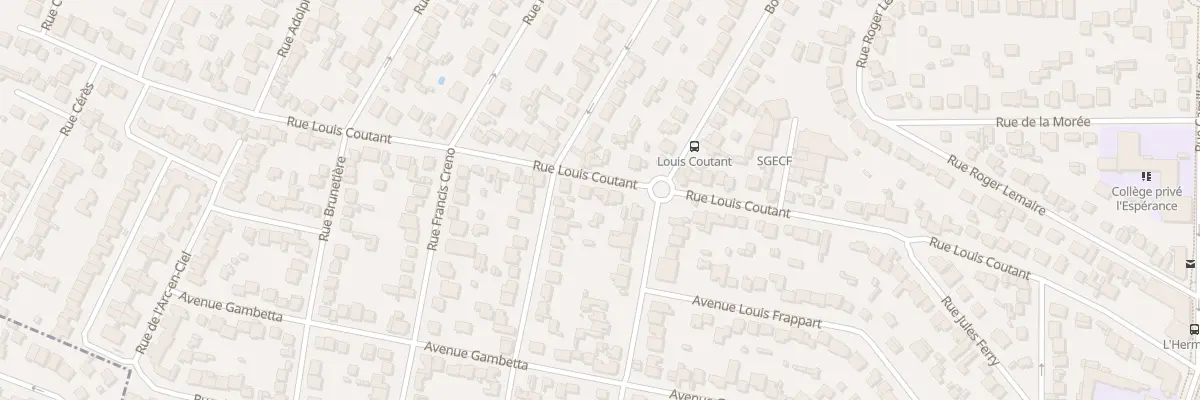 Plan du 55 Rue Louis Coutant à Aulnay-sous-Bois