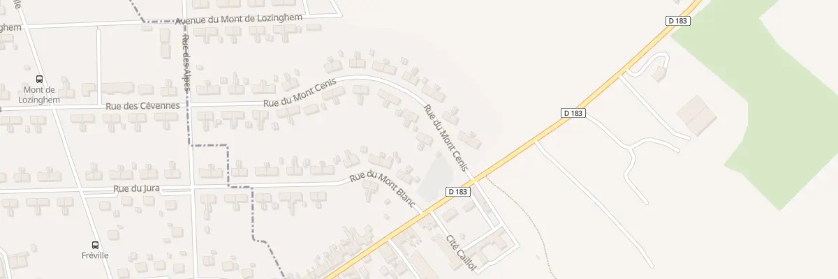 Plan du 3 Rue du Mont Cenis à Lozinghem