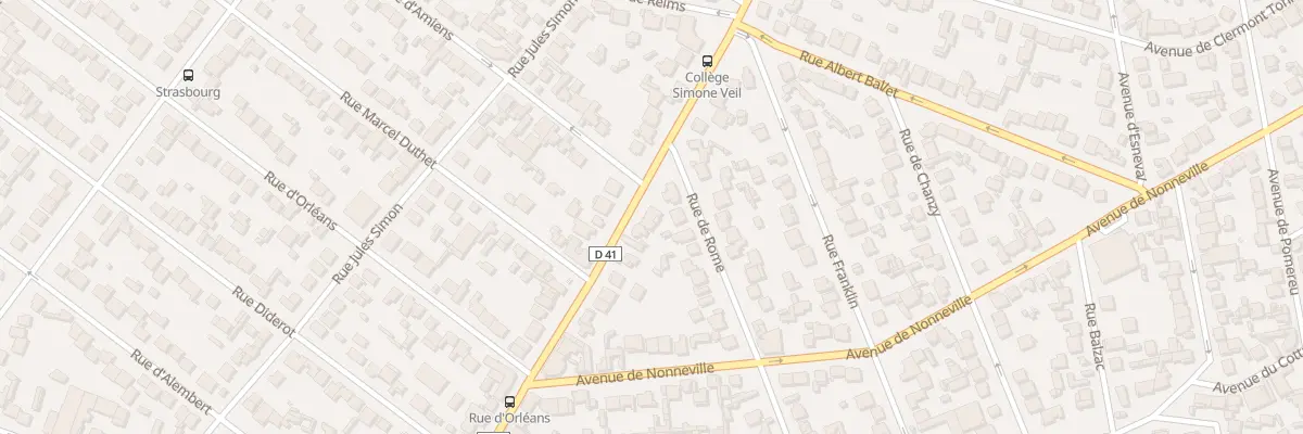 Plan du 129 Rte de Bondy à Aulnay-sous-Bois
