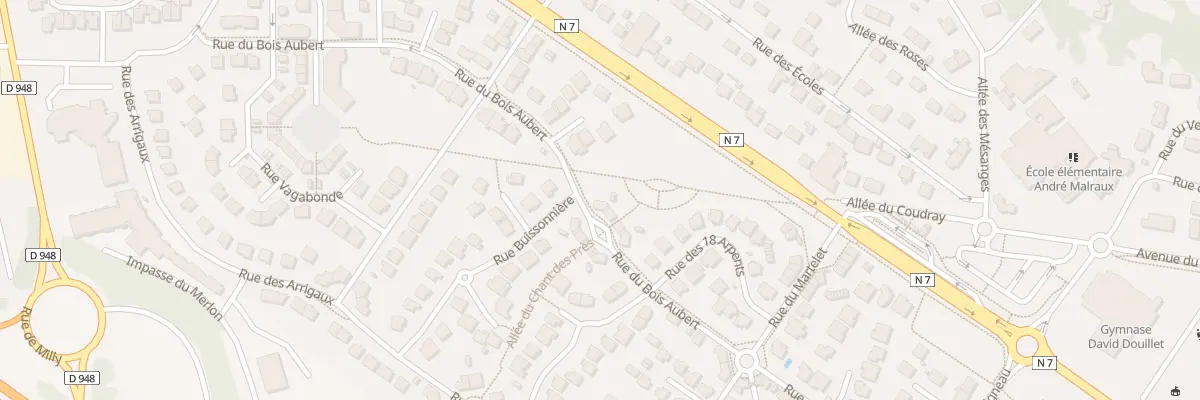 Plan du 20 Rue du Bois Aubert au Coudray-Montceaux