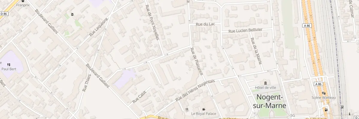 Plan du 18 Rue des Clamarts à Nogent-sur-Marne