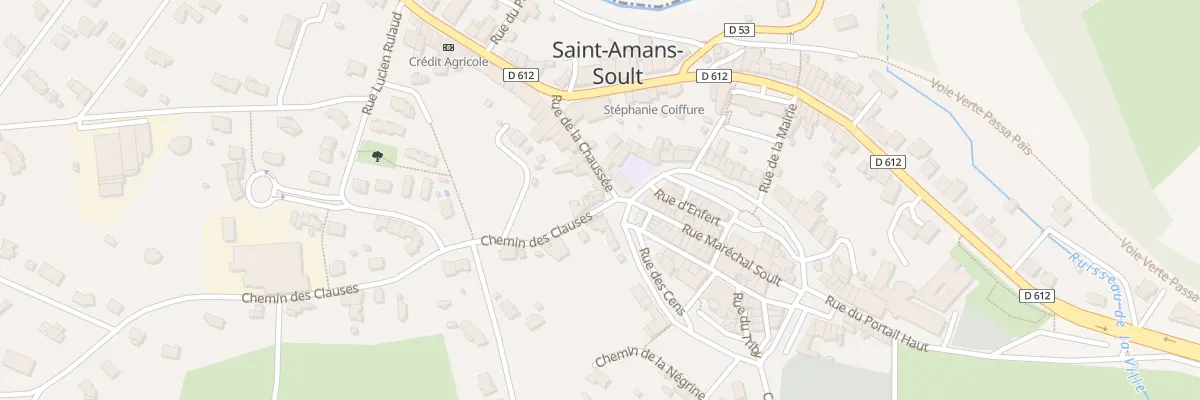 Plan du 17 Rue de la Chaussée à Saint-Amans-Soult