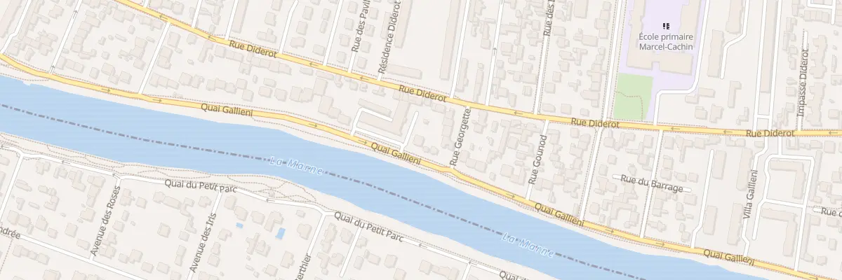 Plan du 85 Quai Galliéni à Champigny-sur-Marne