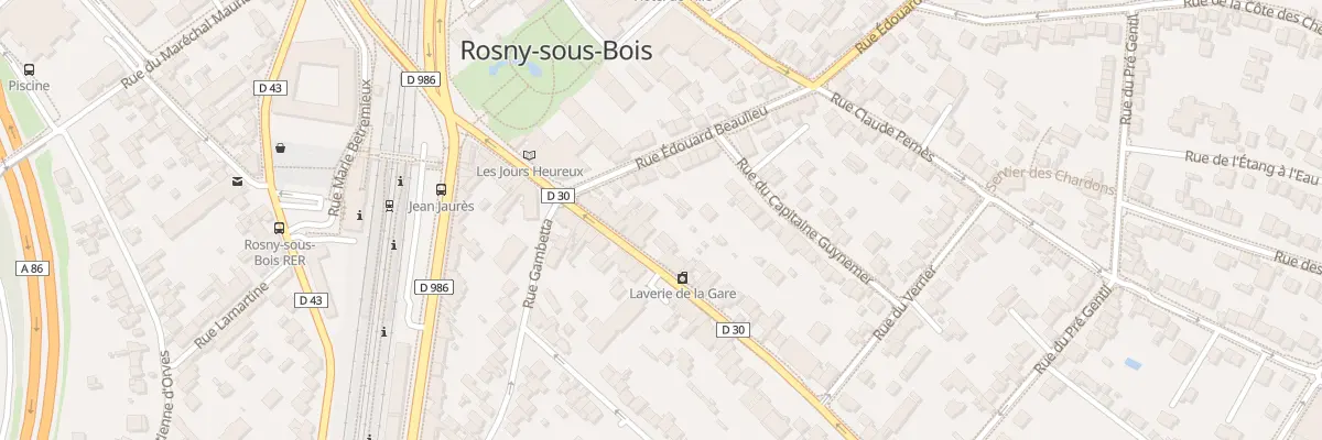 Plan du 21 Rue du Gen Leclerc à Rosny-sous-Bois