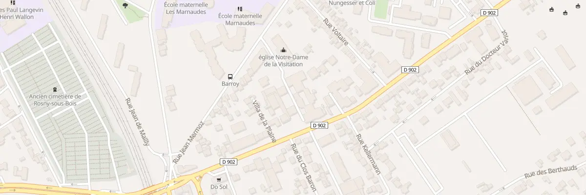 Plan du 35B Av du Pdt John Kennedy à Rosny-sous-Bois