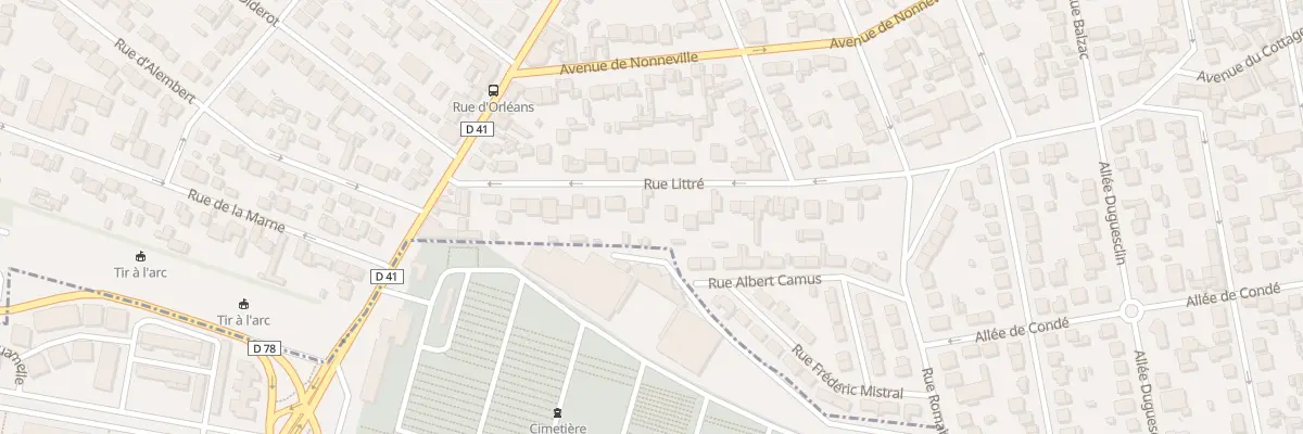 Plan du 26 Rue Littré à Aulnay-sous-Bois