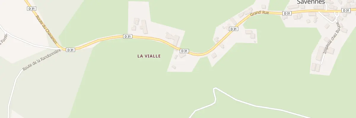 Plan du 25 La Vialle à Savennes