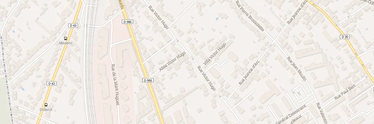 Plan du 62 Rue Victor Hugo à Rosny-sous-Bois