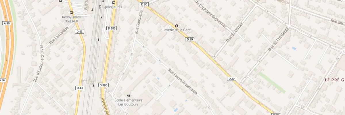 Plan du 15 Rue Pierre Brossolette à Rosny-sous-Bois