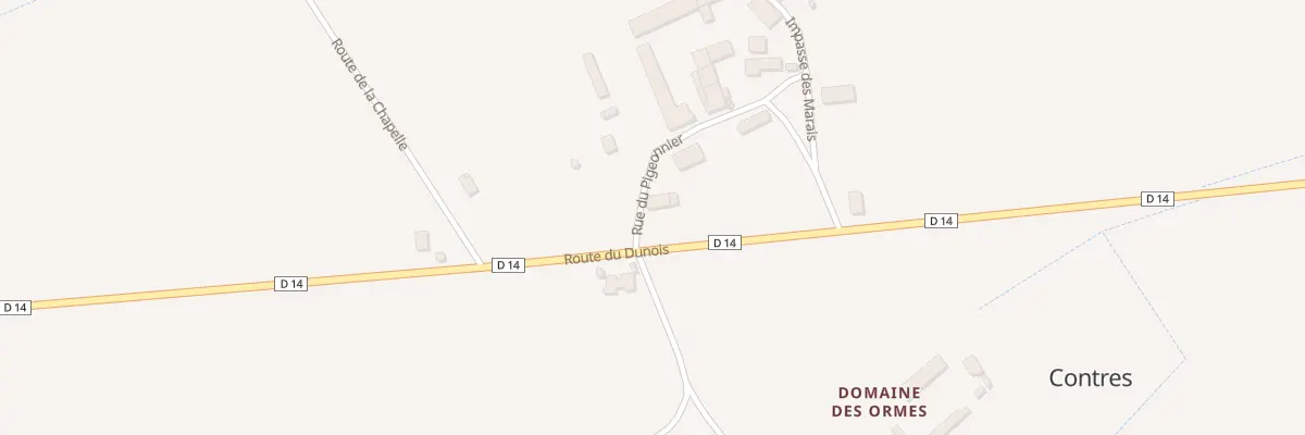 Plan du 3 Bourg de Contres à Contres