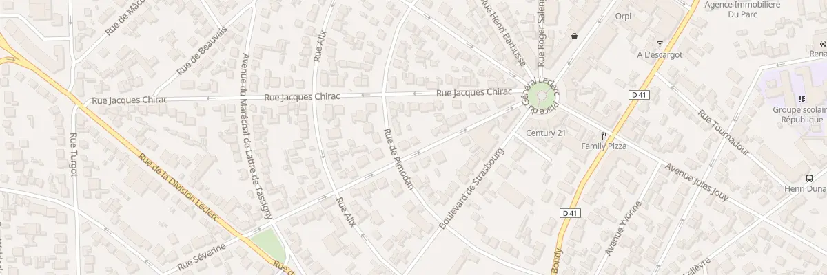 Plan du 12 Rue Séverine à Aulnay-sous-Bois