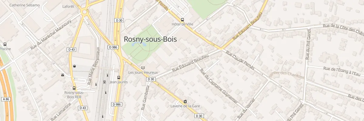 Plan du 9 Rue Edouard Beaulieu à Rosny-sous-Bois