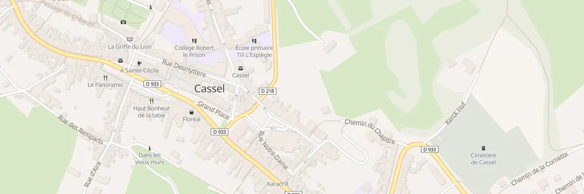 Plan du 7 Rue Notre Dame à Cassel