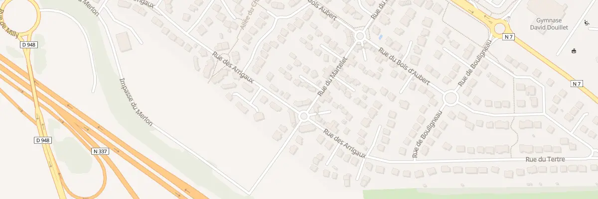 Plan du 42 Rue des Arrigaux au Coudray-Montceaux