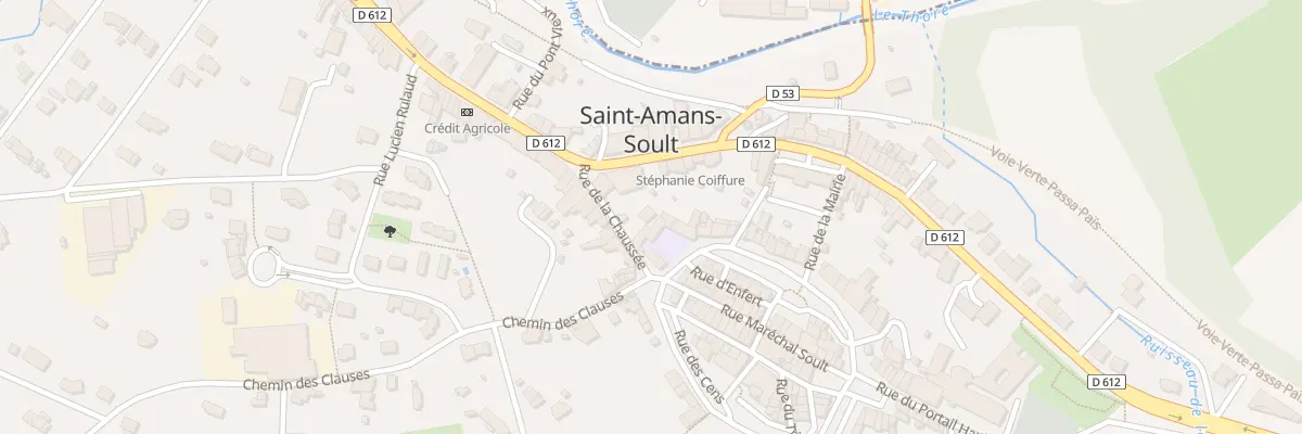 Plan du 6 Rue de la Chaussée à Saint-Amans-Soult