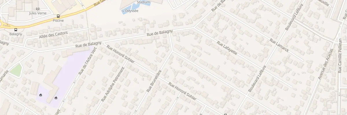 Plan du 45 Rue de Paradis à Aulnay-sous-Bois
