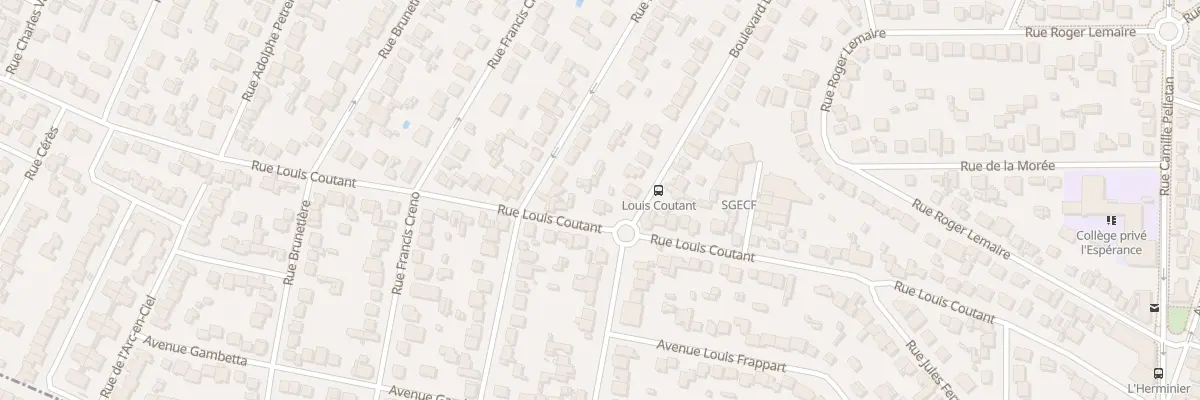 Plan du 64 Rue Louis Coutant à Aulnay-sous-Bois