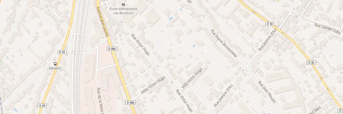 Plan du 63 Rue Victor Hugo à Rosny-sous-Bois