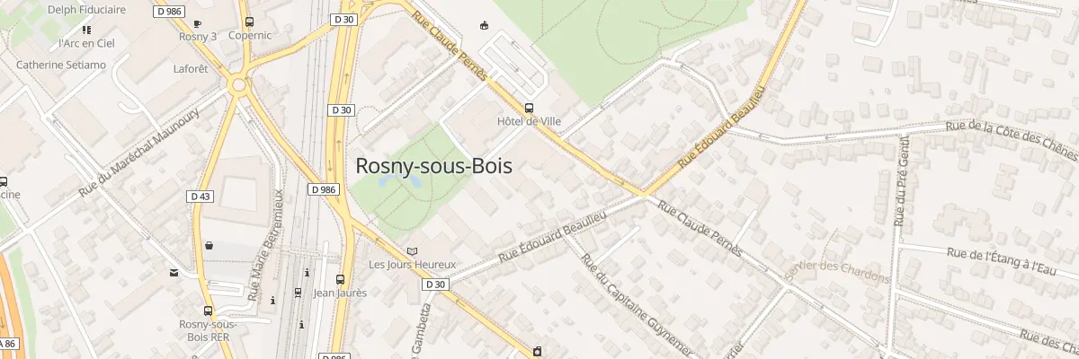 Plan du 26 Rue Claude Pernes à Rosny-sous-Bois