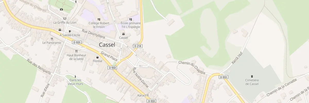 Plan du 9 Rue Notre Dame à Cassel
