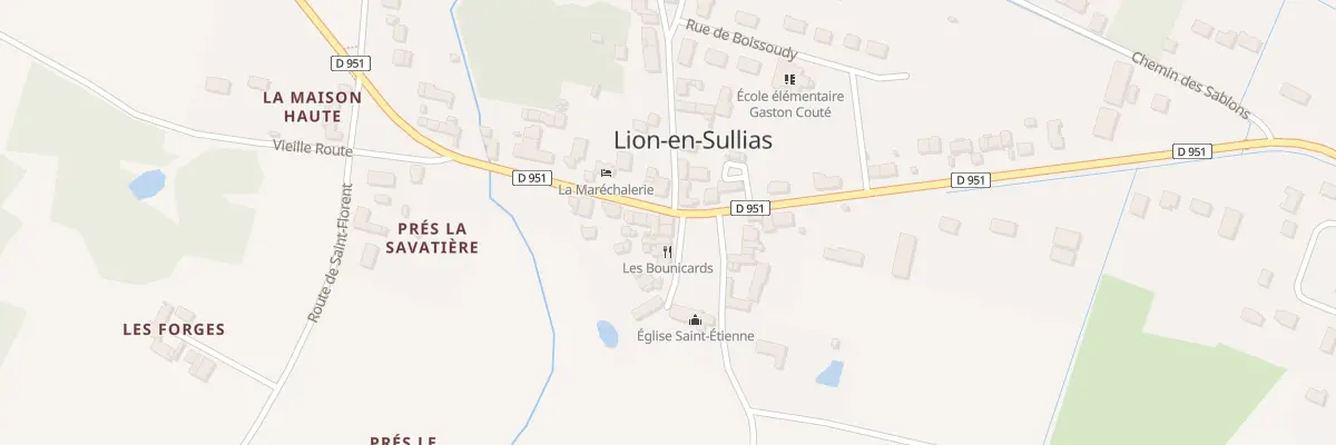 Plan du 5021 Pl de l’Eglise à Lion-en-Sullias