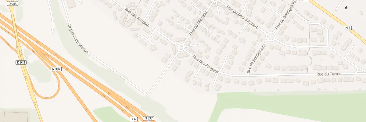 Plan du 43 Rue des Arrigaux au Coudray-Montceaux