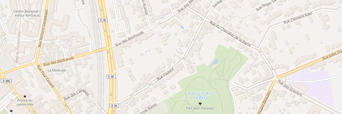 Plan du 41 Rue Pasteur à Rosny-sous-Bois
